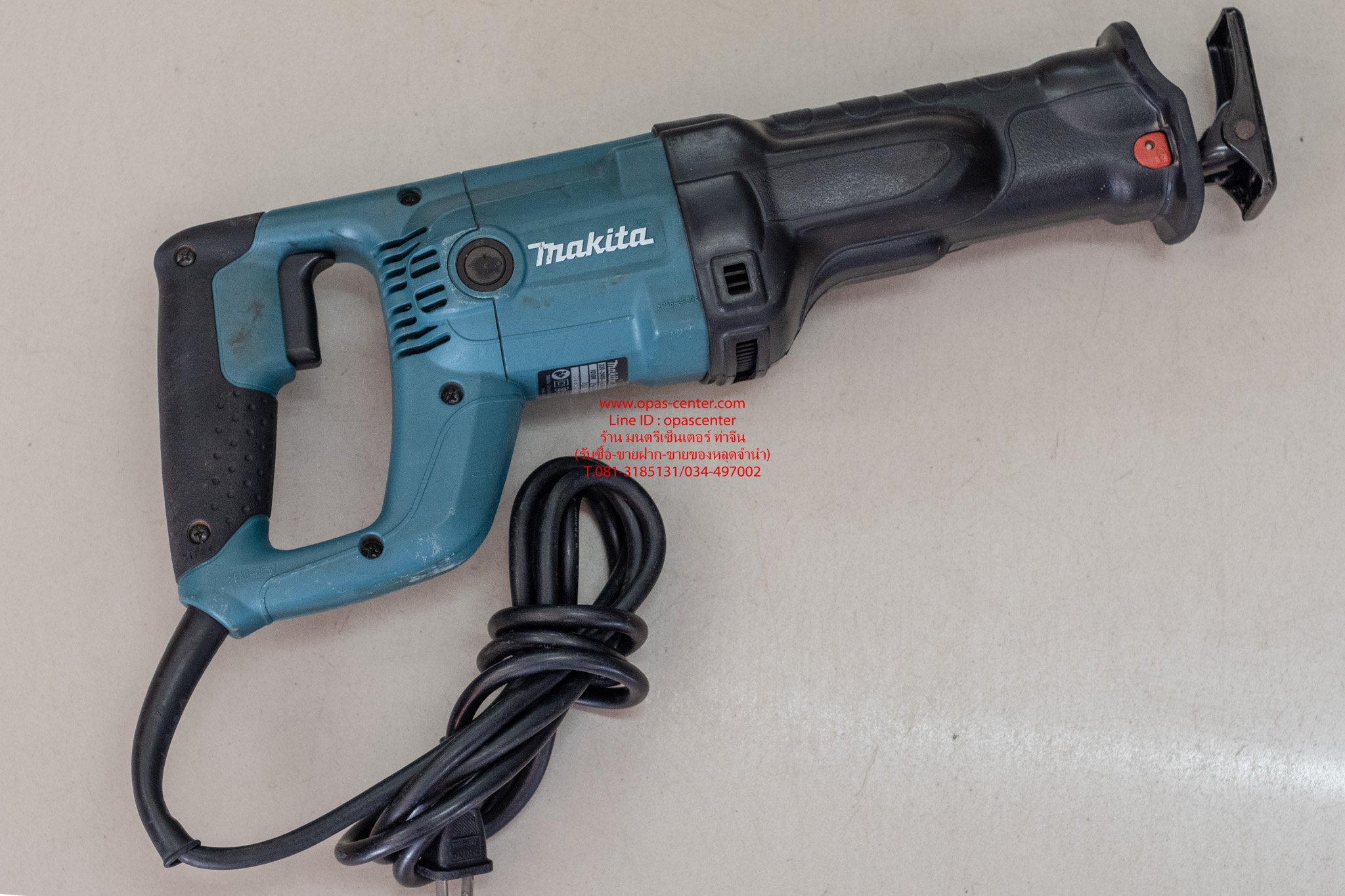 **ขายแล้ว**เครื่องเลื่อยชักไฟฟ้า MAKITA JR3050T ของแท้ มือสอง สภาพใหม่ มีกล่อง