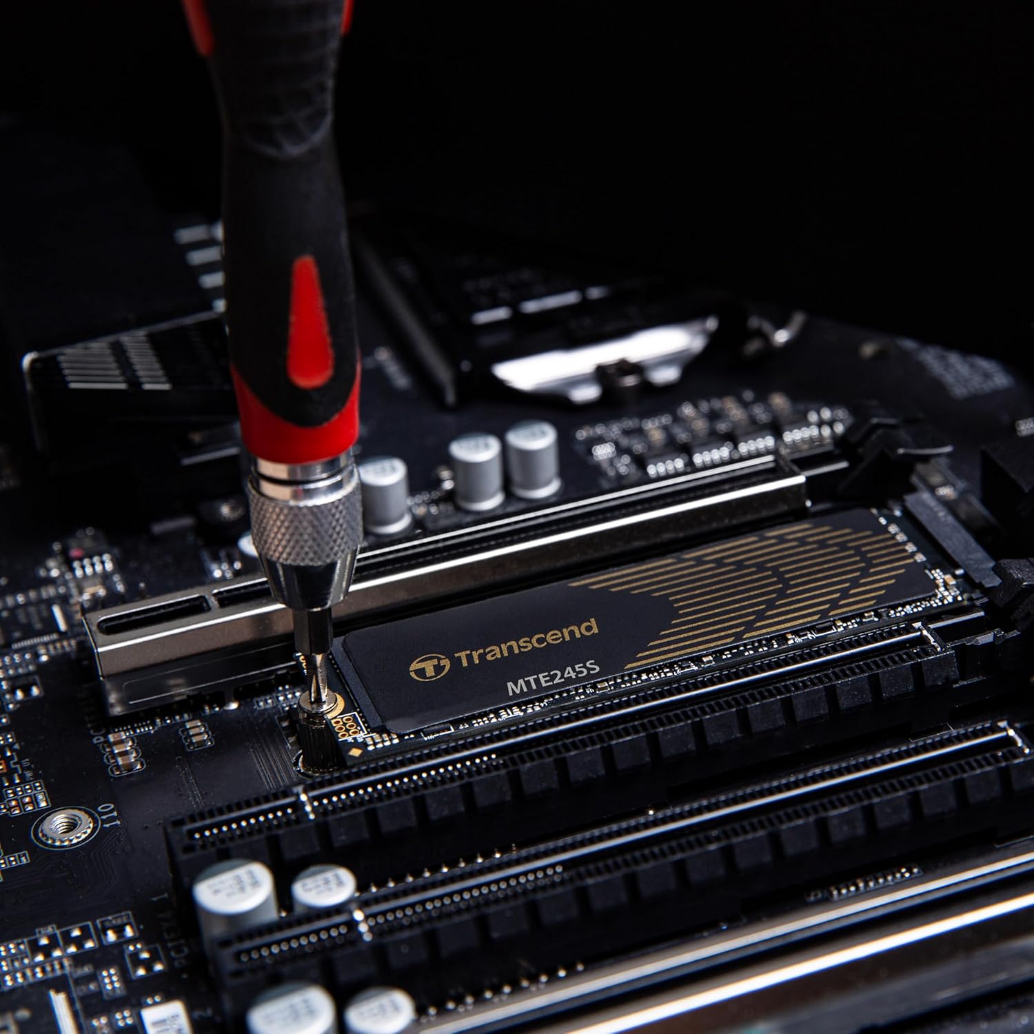 Transcend MTE245S 1TB SSD M.2 2280 NVMe PCIe Gen4x4 , 3D TLC , with Heat Sink, TS1TMTE245S - 5Y Warranty