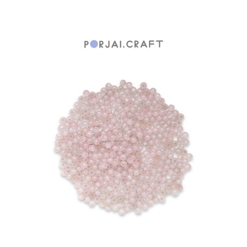Rose Quartz Round Beads ลูกปัดโรสควอตซ์ 2mm