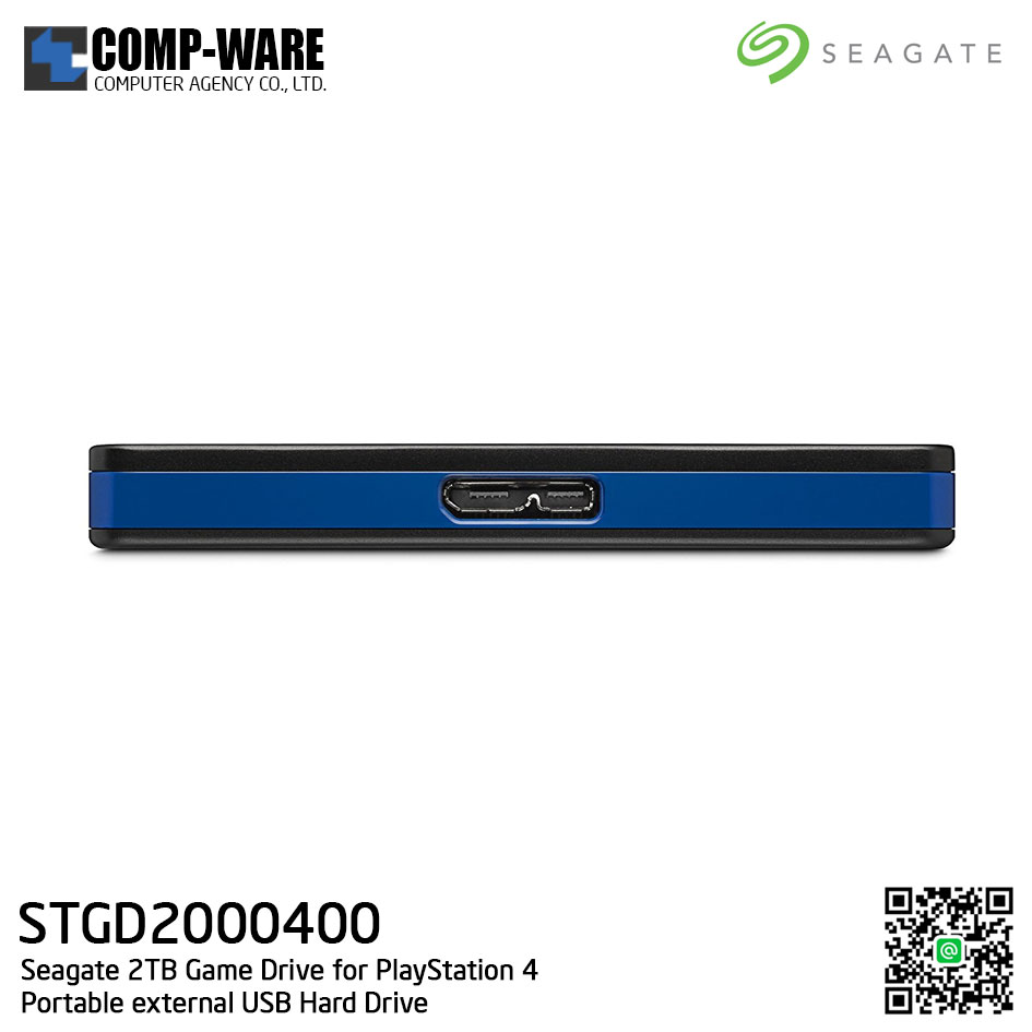Seagate 2TB Game Drive for PlayStation 4 Portable External USB Hard Drive - STGD2000400