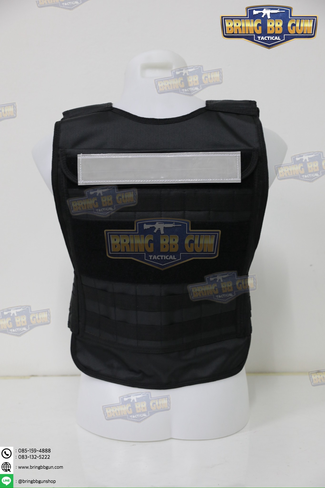 เสื้อเกราะ (หนา-นิ่ม) เกราะอ่อน มีแถบสะท้อนแสงหน้า-หลัง