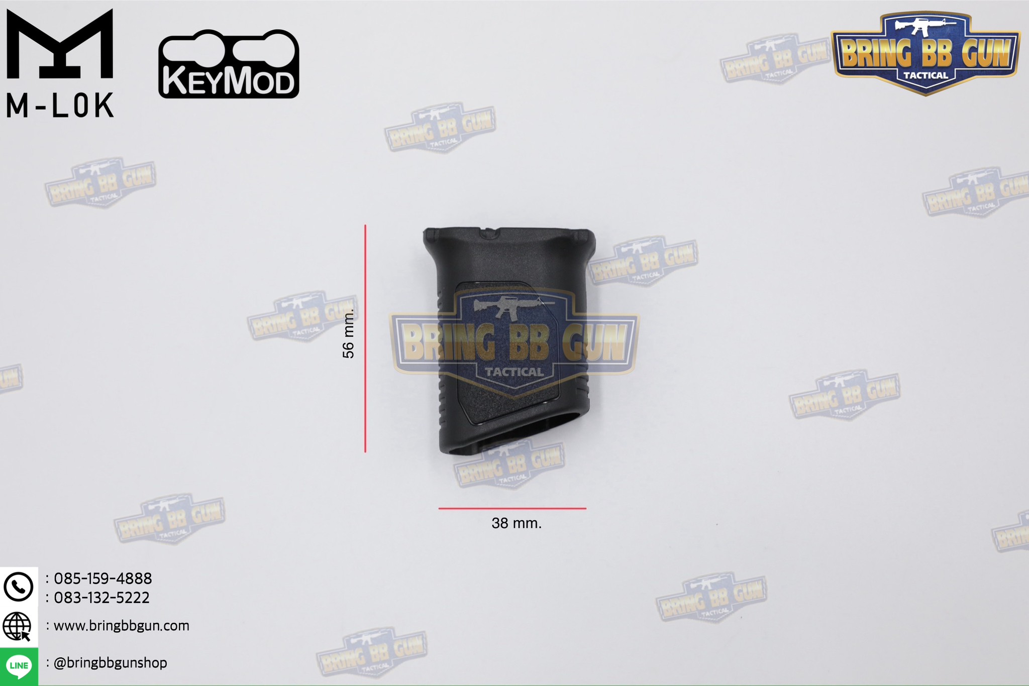 กริ๊ปมือหน้า STRIKE AVG (รุ่นสั้น) (ใช้ได้กับชุดหน้าระบบราง M-Lok และ ระบบราง Keymod เท่านั้น)