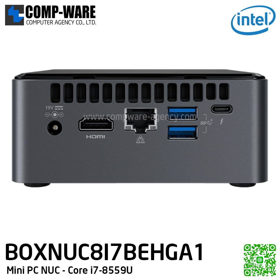 Intel NUC8I7BEHGA Mini PC NUC Kit - Core i7-8559U, RAM 8GB, HDD 32GB+2TB, Windows 10 Home 64bit, BOXNUC8I7BEHGA1