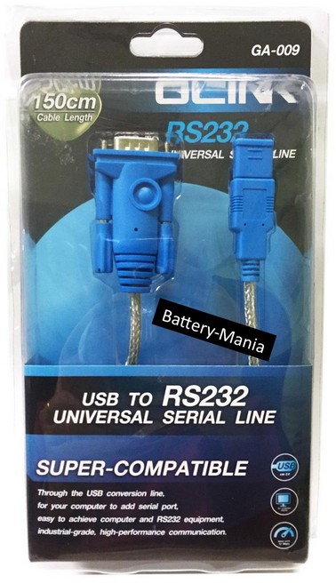 USB TO Serial RS232 Cable GLINK GA-009 1.5M ของใหม่ รองรับ windows 10และ11 ออกใบกำกับภาษีได้