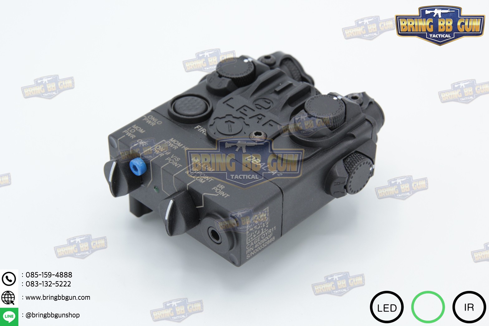 กล่องANPEQ-15A รุ่น DBAL-A2 บอดี้พลาสติก (Dual Beam Aiming Laser - Advanced2)