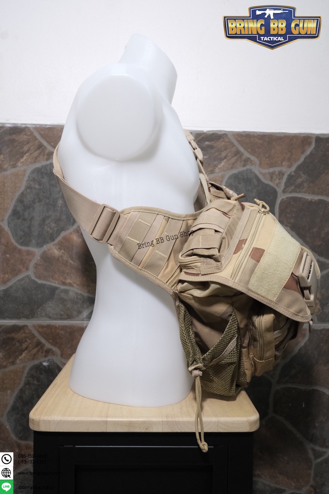 กระเป๋าสะพายข้าง-คาดอก รุ่น ทรงสามเหลี่ยม (เป้สะพายหลัง)