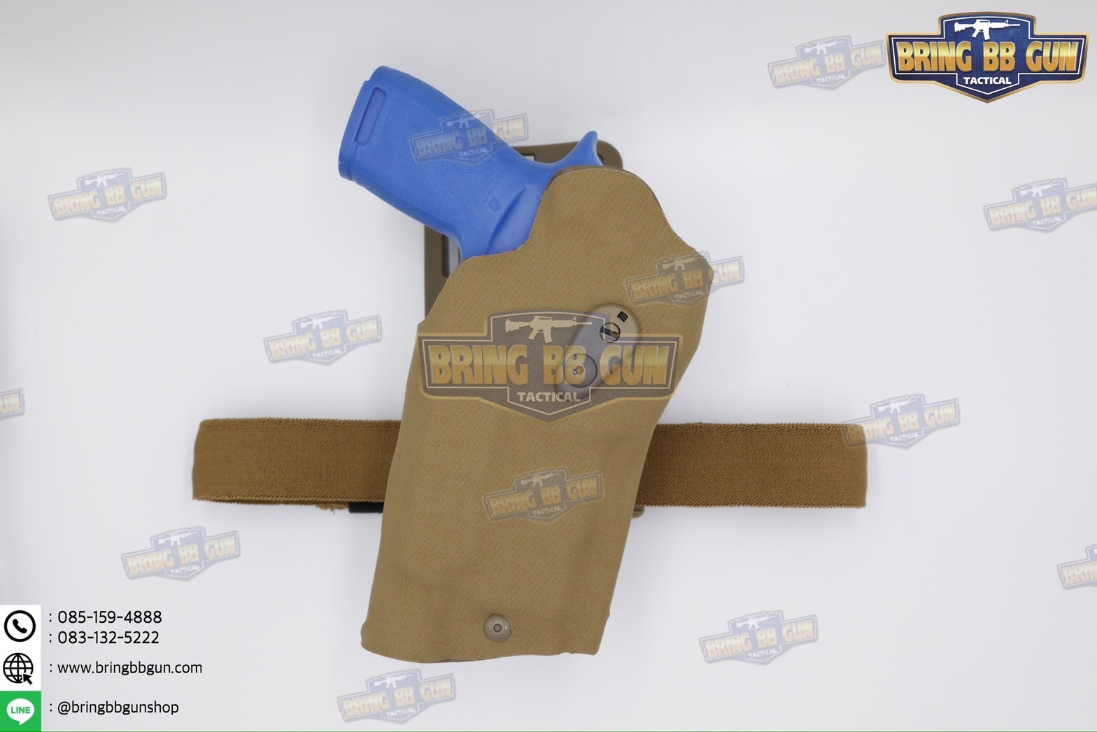 ซองปืนพกนอกปลดนิ้วโป้ง Sig Sauer P320 + ช่องไฟฉาย (ซองปืน 6354DO) (6354 DO) (P320 + X300)