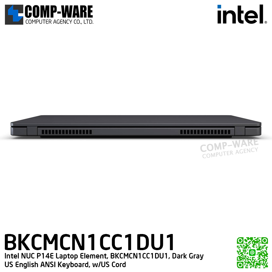 Intel NUC P14E Laptop Element, BKCMCN1CC1DU1, Dark Gray, US English ANSI Keyboard, w/US Cord / 2Y Warranty / เครื่องเปล่า