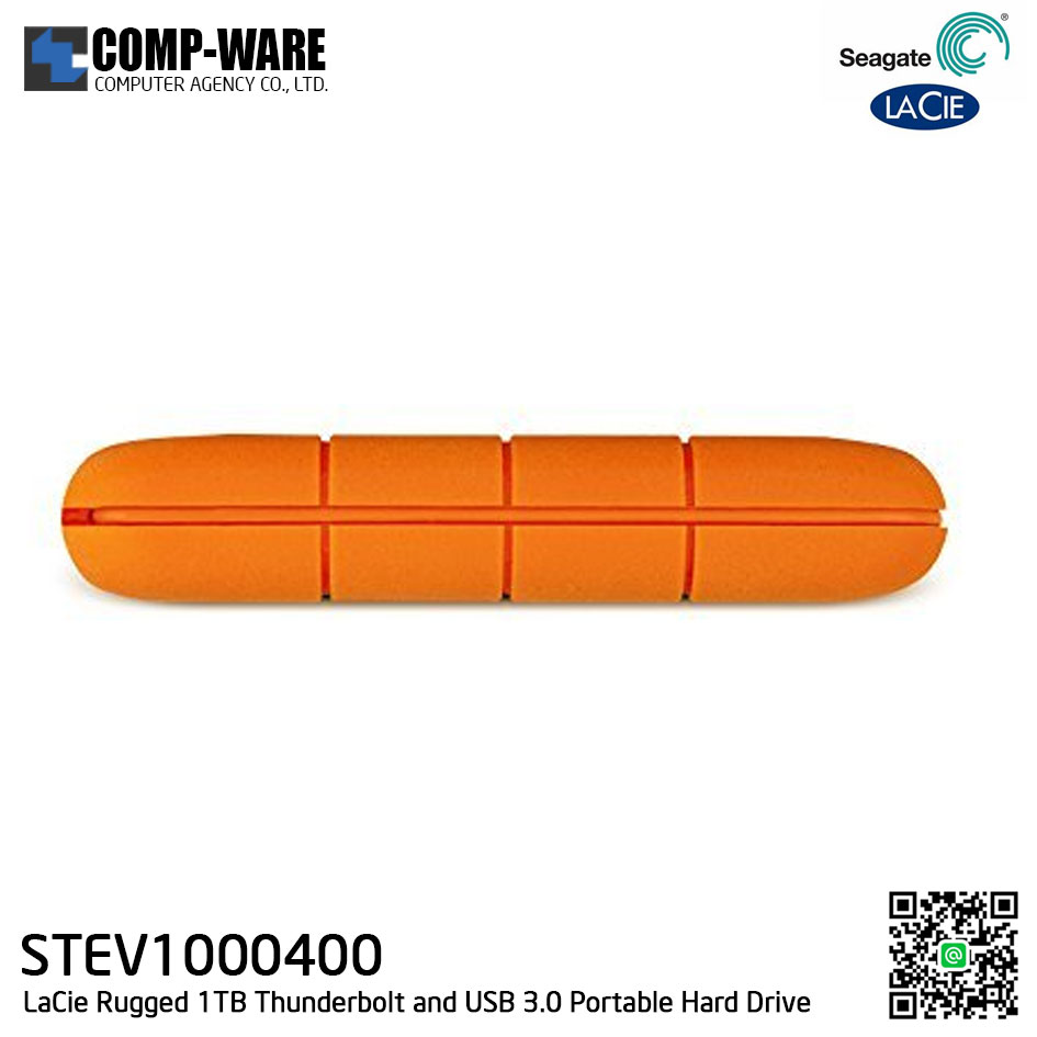 Seagate LaCie 1TB Rugged 1TB Thunderbolt and USB 3.0 Portable Hard Drive - STEV1000400