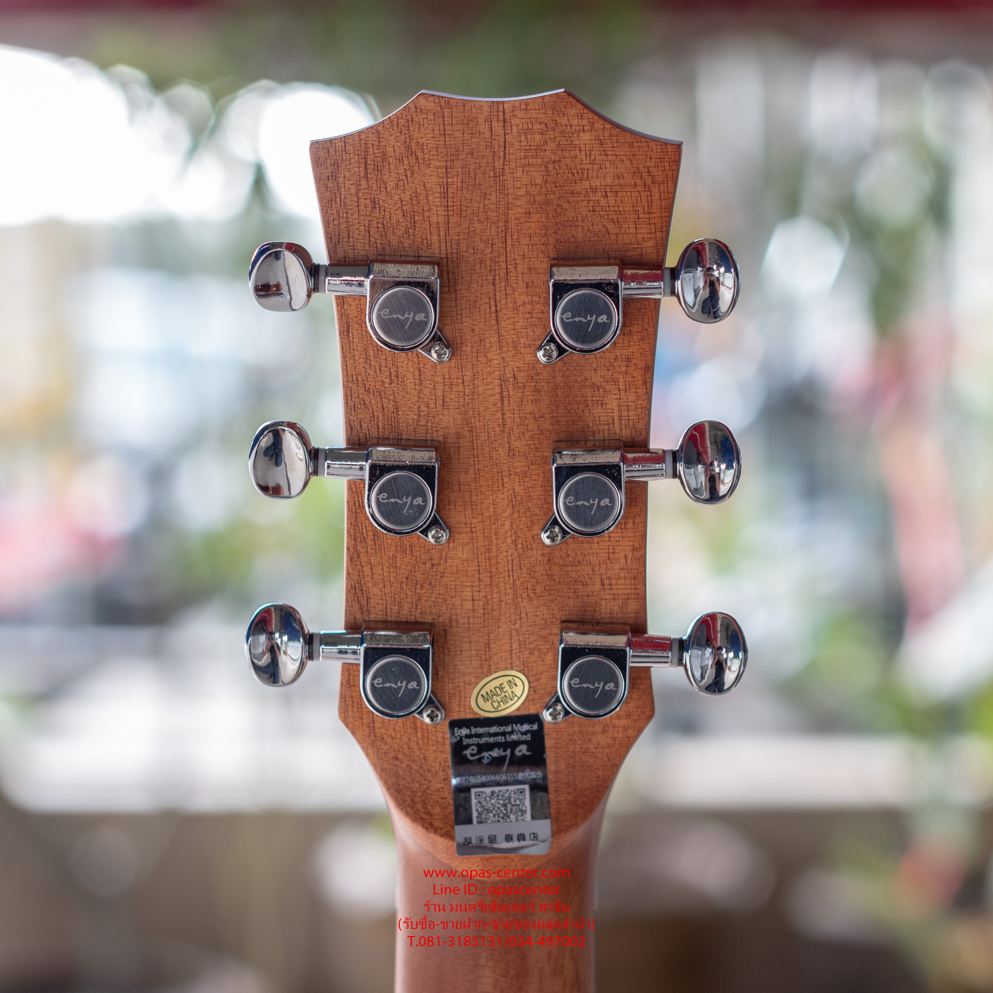 กีต้าร์เบบี้ ไฟฟ้า Enya 36 นิ้ว ของใหม่ รุ่น EB-01 ไม้มะฮอก ลูกบิดเหล็ก งานสวย เสียงดี EQ KLT-1 จูนเนอร์ในตัว