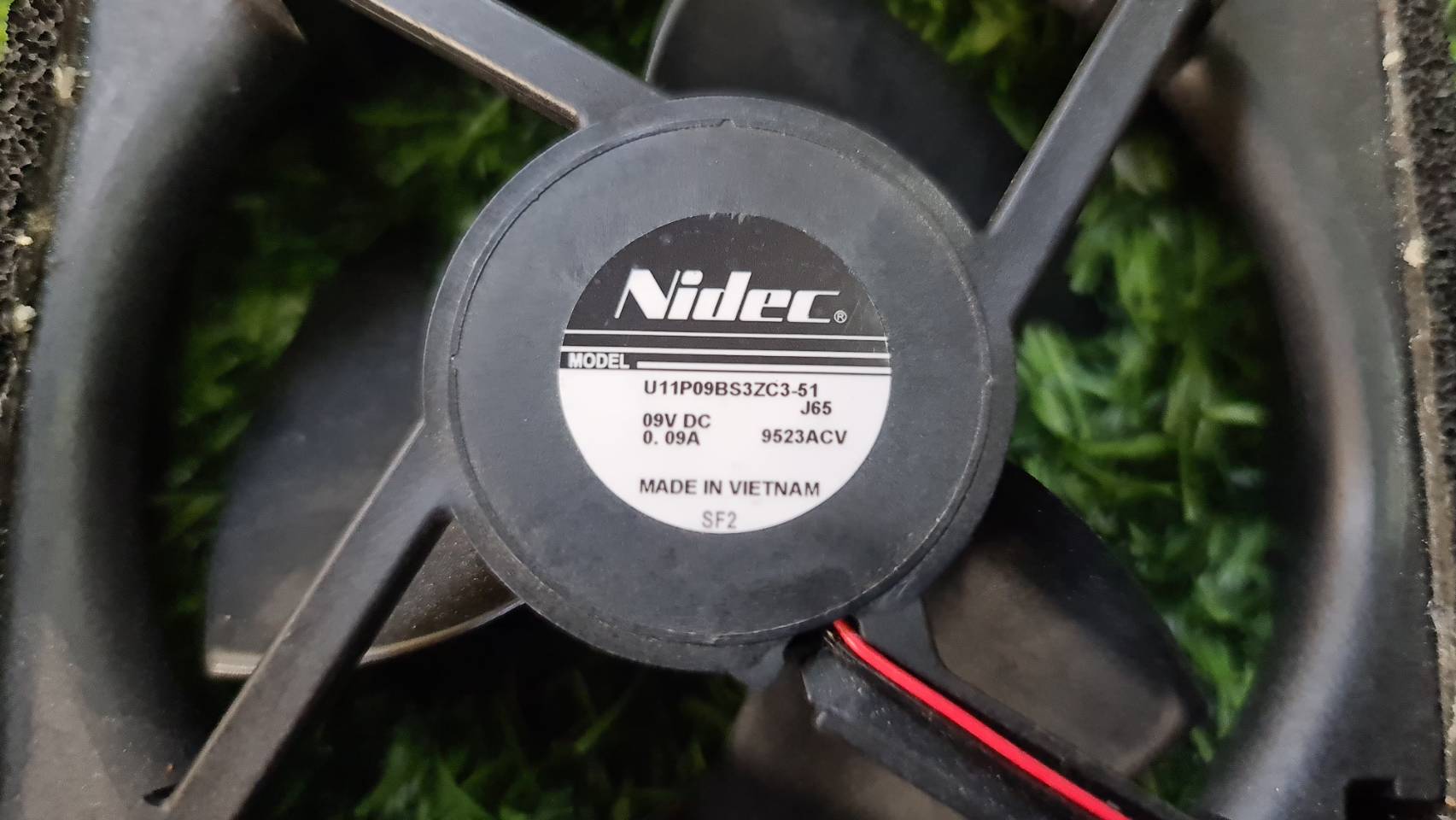 0000814 พัดลม ตู้เย็น 0E14A74 พานาโซนิค PANASONIC DC 9V 0.09A 4.5 นิ้ว 2 สาย