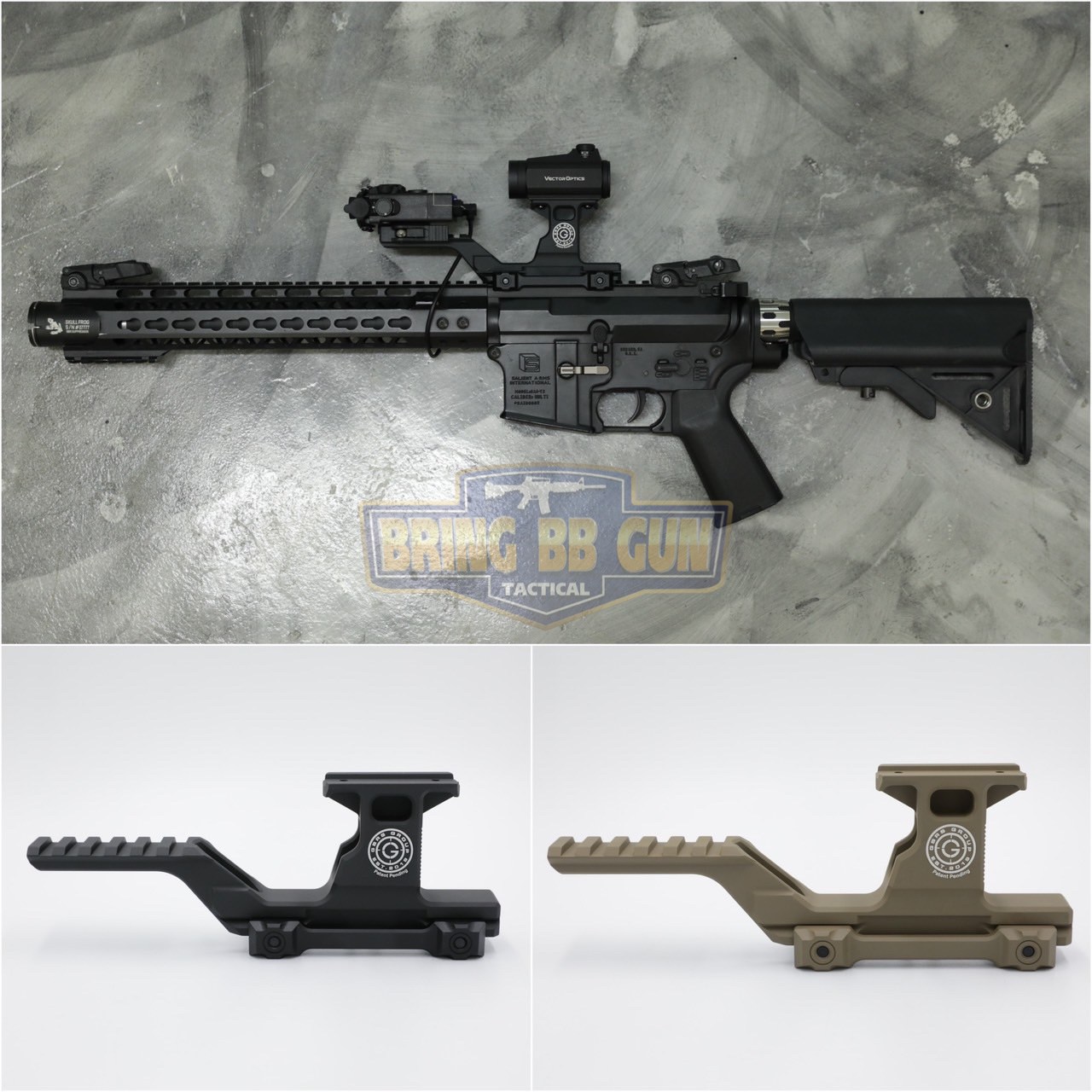 ขายกดอทสูง Hydra (Hydra Mount) (GBRS Group Hydra Mount Kit) สำหรับเรดดอท : Aimpoint T1/T2 , Maverick