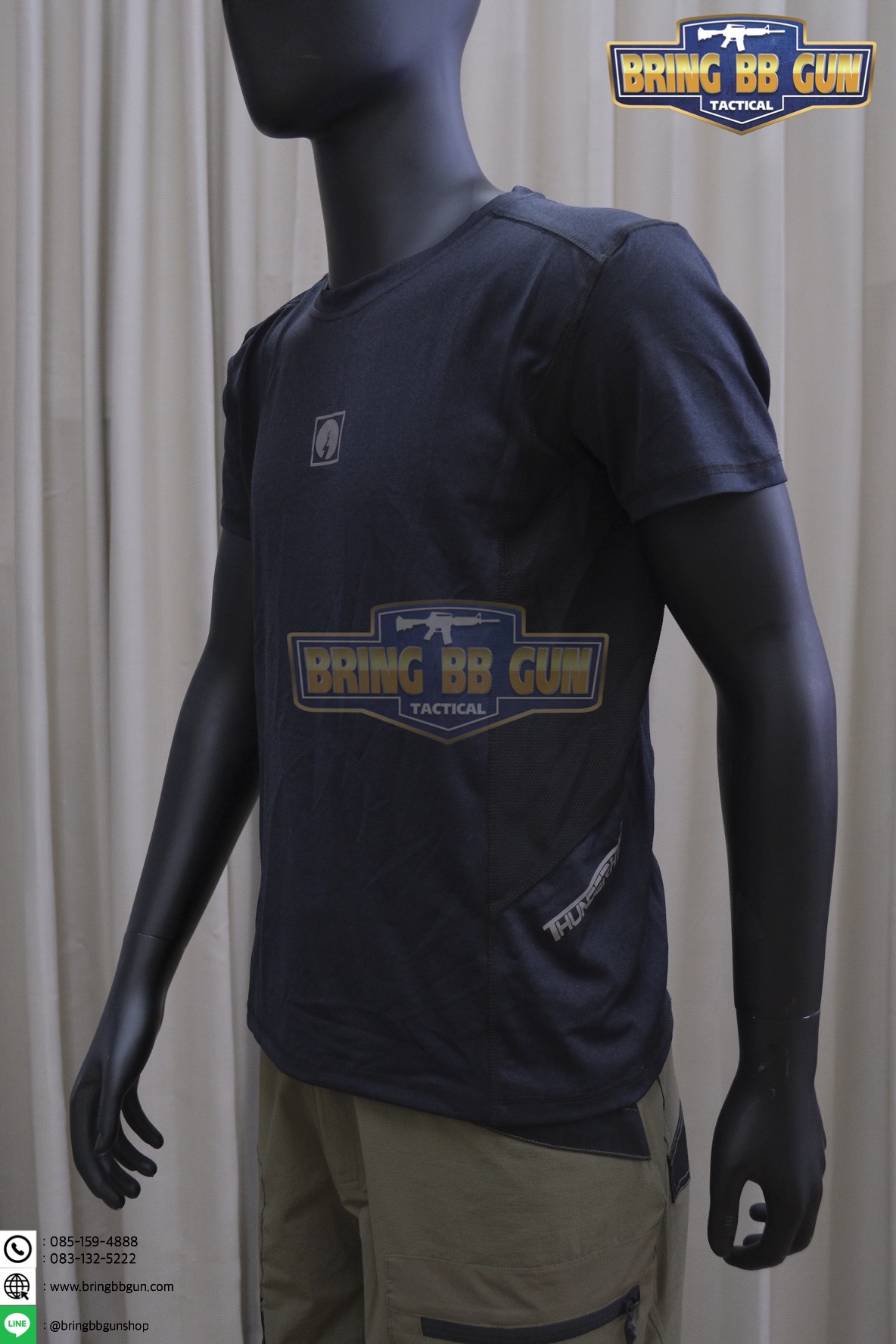 เสื้อยืดคอกลม ยี่ห้อ Thunderhead รุ่น แขนสั้น (เสื้อ IPSC , IDPA) (เสื้อแคมป์ปิ้ง) (เสื้อเดินป่า) (เสื้อออกกำลังกาย)