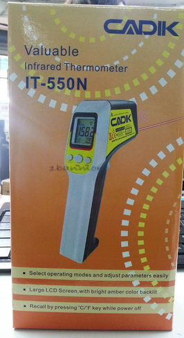 เครื่องวัดอุณหภูมิแบบไม่สัมผัส อินฟราเรด เทอร์โมมิเตอร์ CADIK IT-550N -60 - 550oC