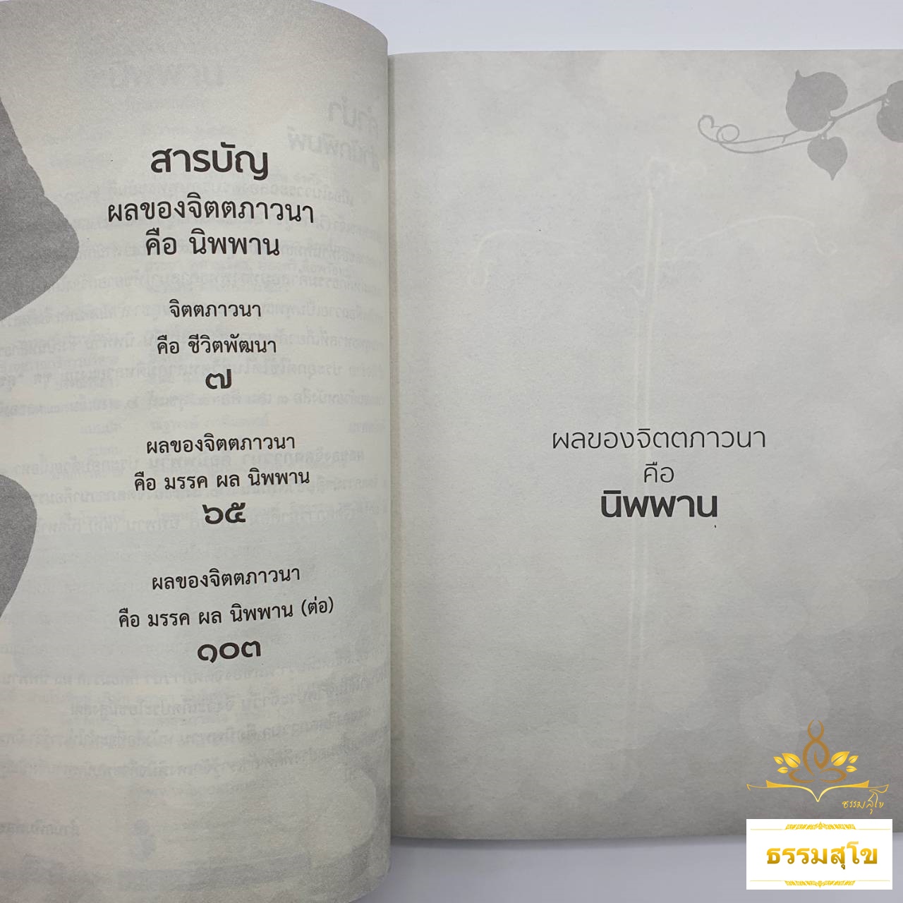 ผลของจิตตภาวนา คือ นิพพาน : พระธรรมโกศาจารย์ พุทธทาสภิกขุ (หนังสือมีสภาพเก่า)