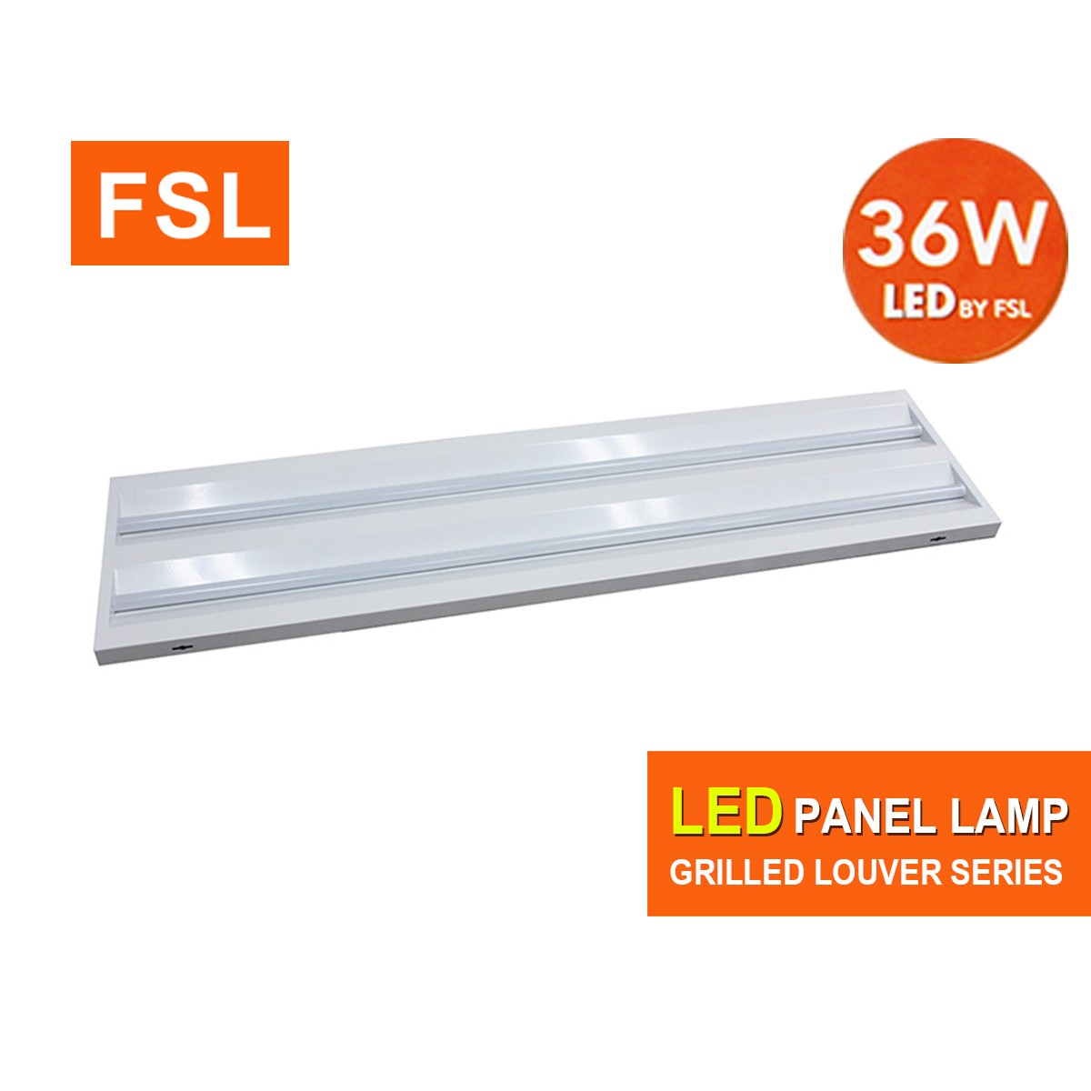 โคมทีบาร์ฝังฝ้า FSL-T-BAR-300x1200m แสงขาวและแสงวอร์มไวท์