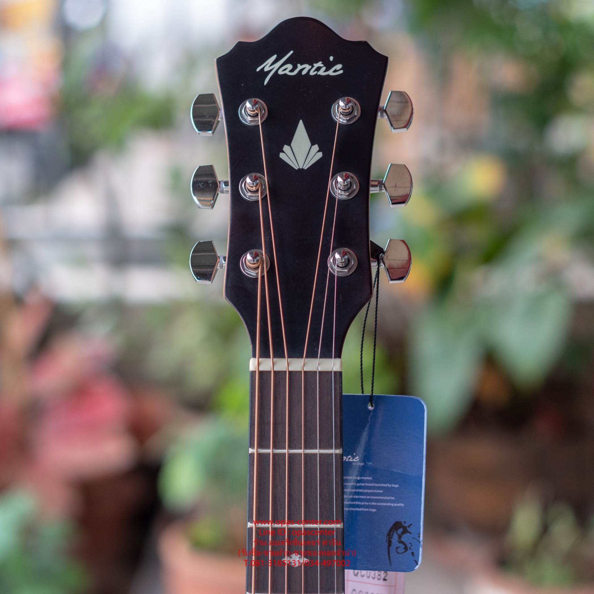 กีต้าร์โปร่งเว้าทรง OM Mantic รุ่น OM-1SB สีซันเบิร์ส ขัดด้าน สวยมาก ของใหม่