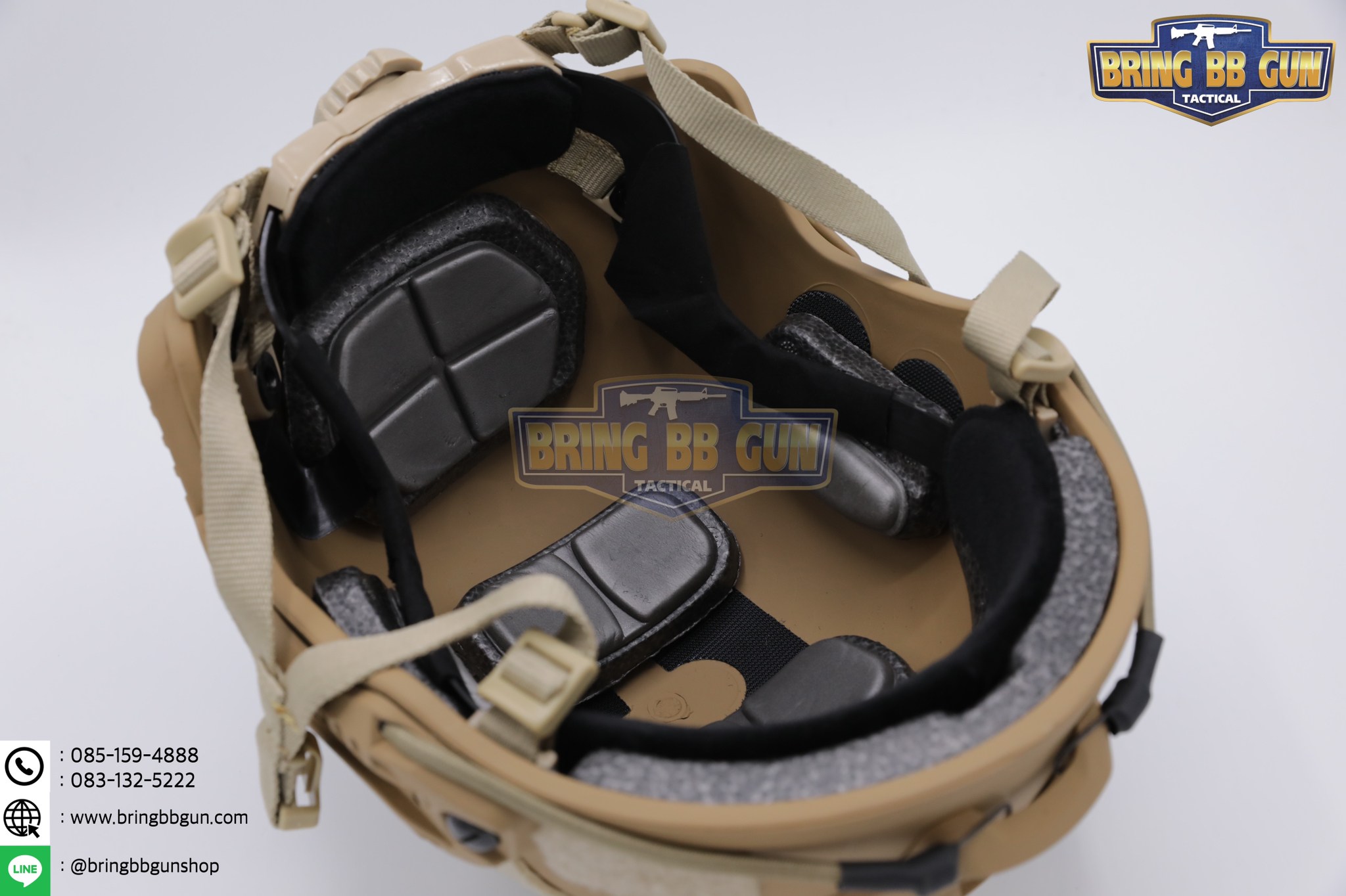 หมวก Fast ปรับท้ายทอยได้(หมวกฟาส) (Fast Helmet MH type) รุ่น Upgrade Version No holes ปรับรัดท้ายทอย