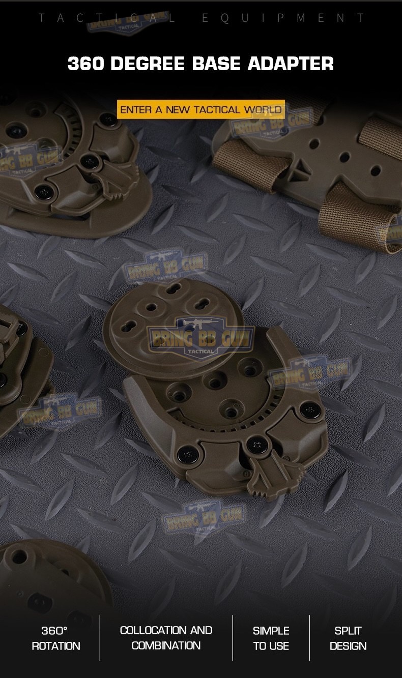 Adapter ปลดไวซองปืน BT TEK-MOUNT (360 Degree base adapter) (QUICK CONNECT MOUNTING SYSTEM) (Insert Disk and Receiver) (Blade)