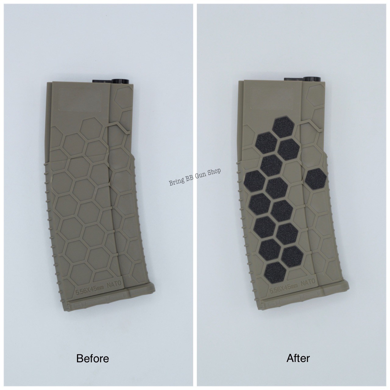 สติกเกอร์ติดแม็กกาซีน รุ่น ทรงรังผึ้ง