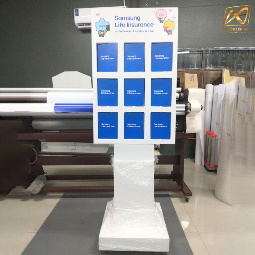 เช่าเกมส์เปิดป้ายตั้งพื้น 9 ช่อง Matching game ขนาด (W)60 x (H)170 cm.พร้อมงานพิมพ์แผ่นป้ายเปิด 18 แผ่น