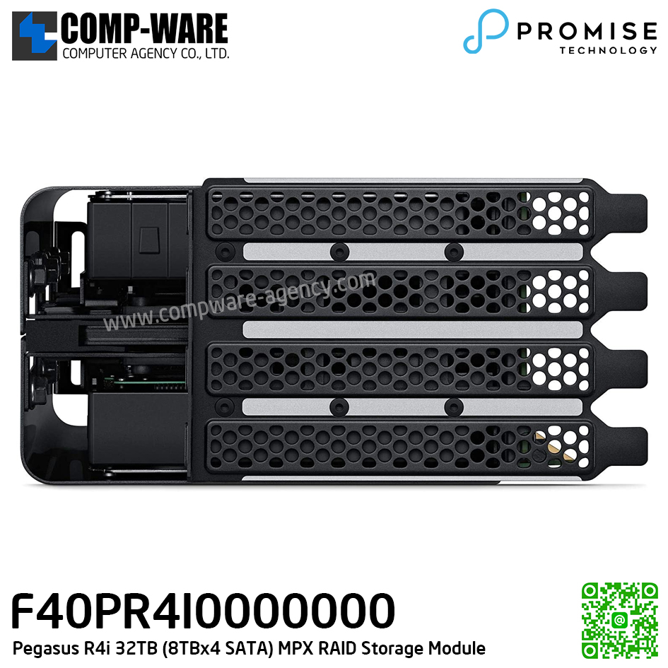 Promise Pegasus R4i 32TB (4 x 8TB SATA) MPX RAID Storage module [P/N: F40PR4I00000000] รับประกัน 3ปี