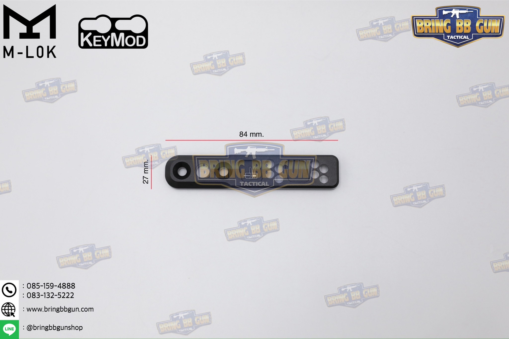 ขาจับไฟฉาย Thorntail 2 Inline Light Mount (Adapterจับไฟฉาย) (Thorntail 2 M-Lok&Keymod Inline Light Mount) (Offset Light)