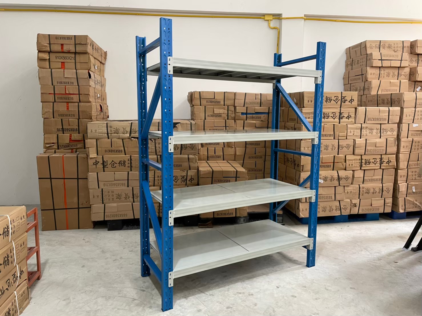 ชั้นวางเหล็ก Micro Rack W150 x D60 x H200 cm. (สีน้ำเงิน/ขาว)