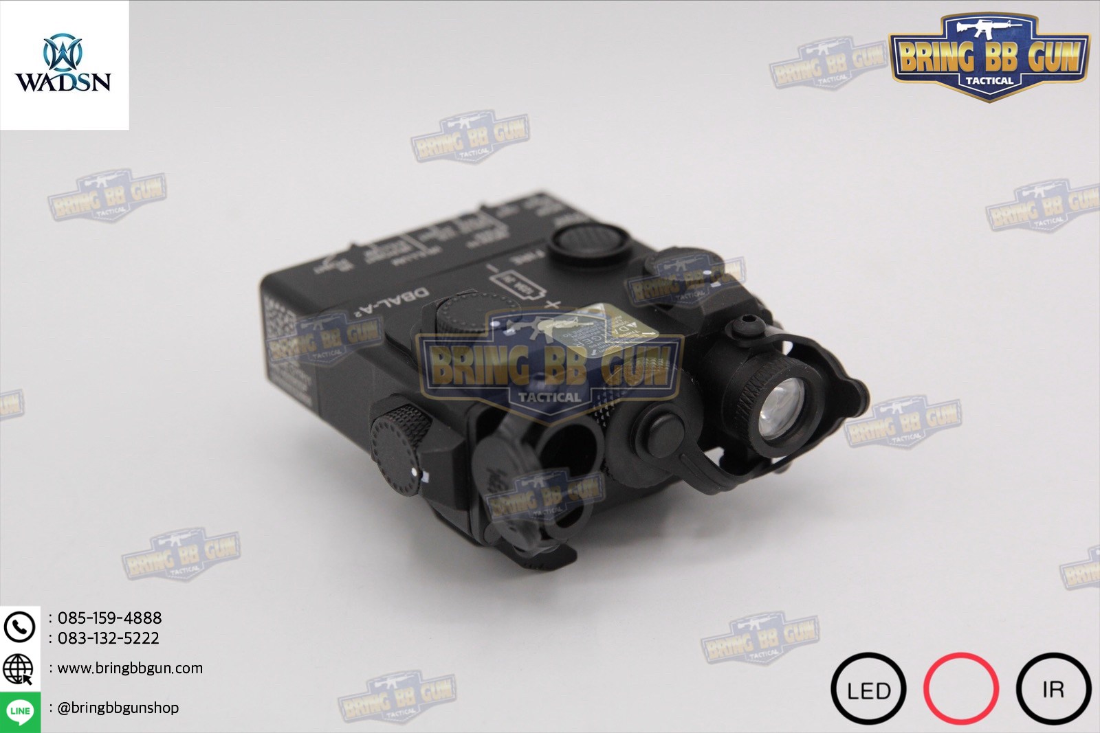 กล่องAN/PEQ-15A รุ่น DBAL-A2 ยี่ห้อ WADSN รุ่น อลูมิเนียม (Dual Beam Aiming Laser - Advanced2)