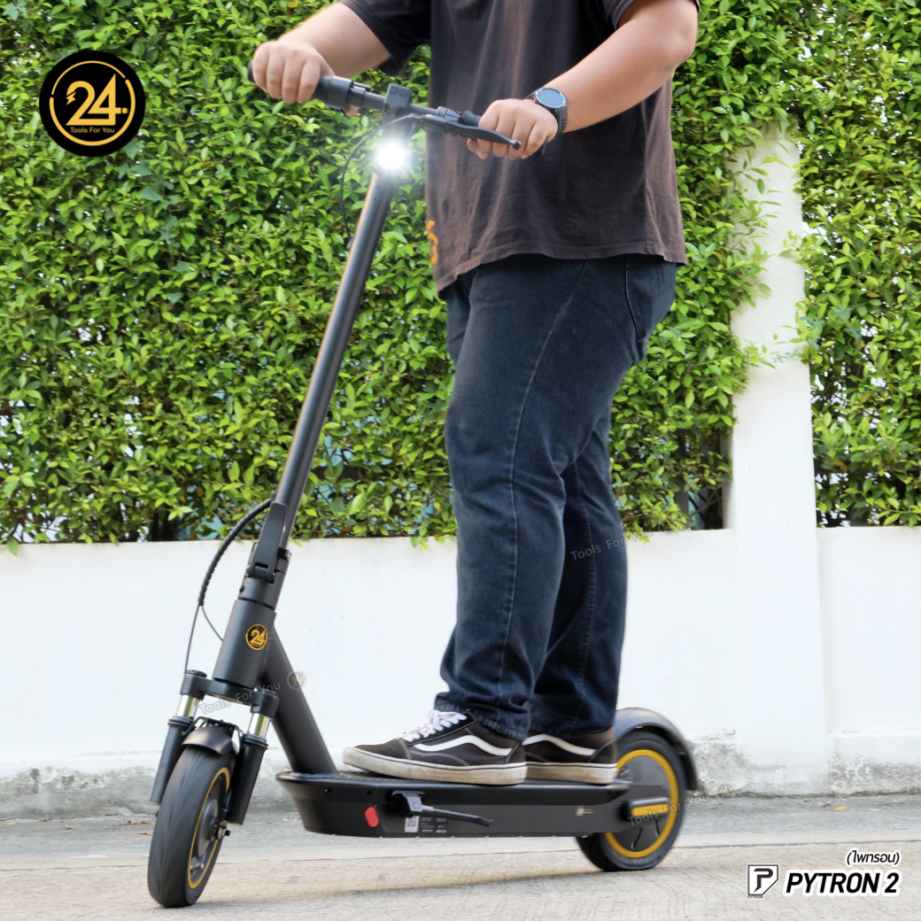 PYTRON2 (ไพทรอน) 350W 36V 15.6Ah อัพเกรดโช๊คหน้า+ยางตัน PT2 ประกันศูนย์ 1 ปี + After service ︳24YOU