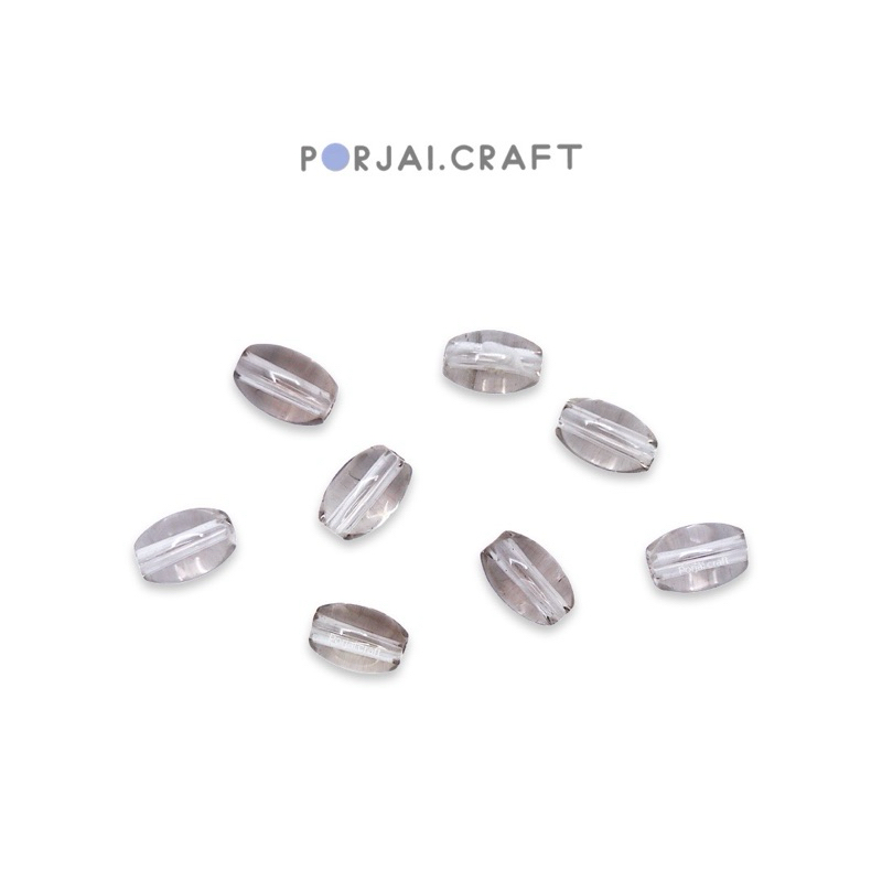 Smoky Quartz Rice Beads ลูกปัดสโมคกี้ควอตซ์ 7mm