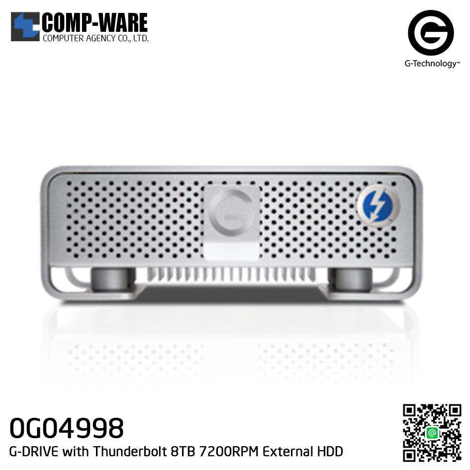 G-Technology G-DRIVE with Thunderbolt 8TB 7200RPM External Hard Drive - 0G04998