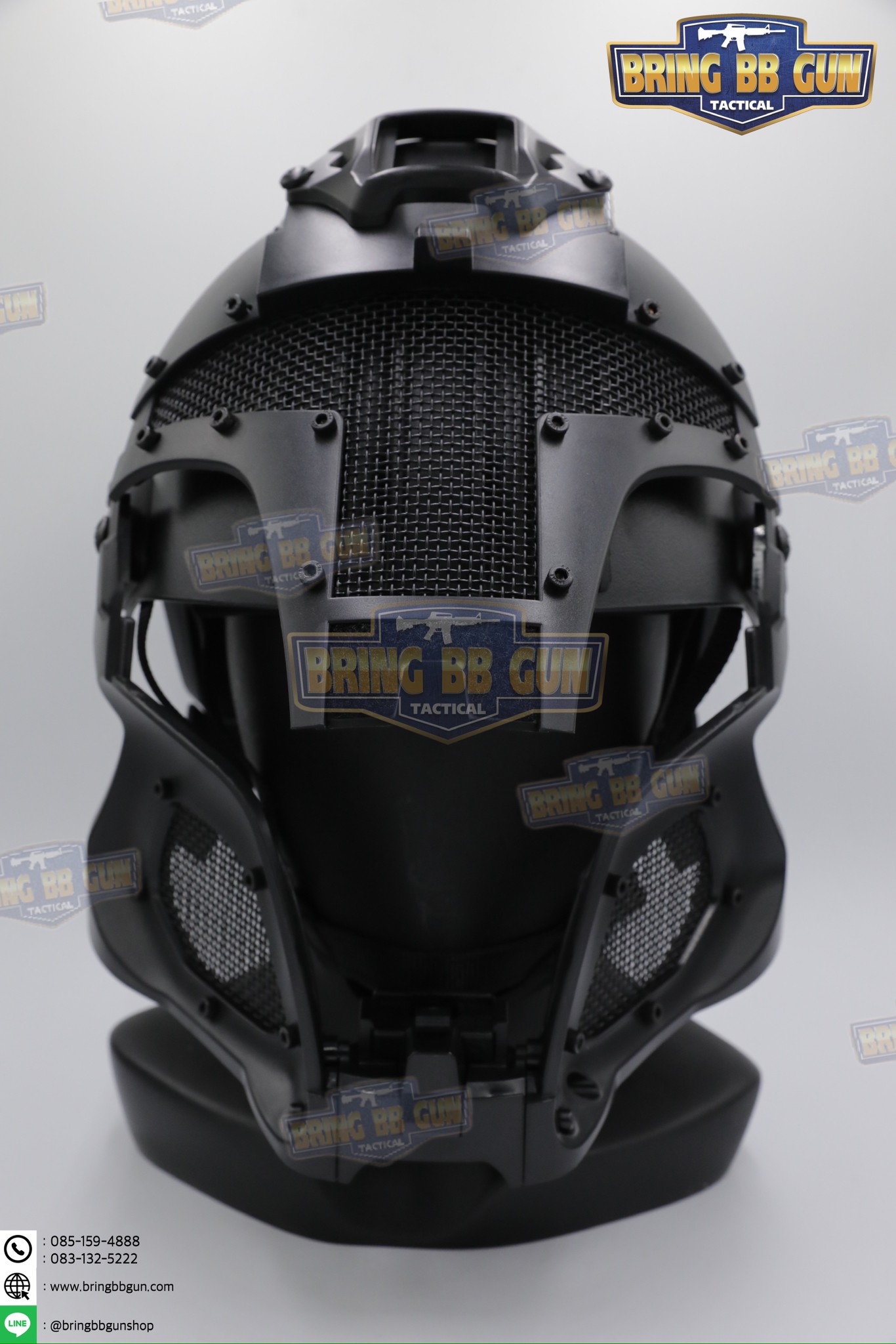 หน้ากากเต็มใบ Medieval Iron Warrior (หน้ากาก+หมวกฟาส)