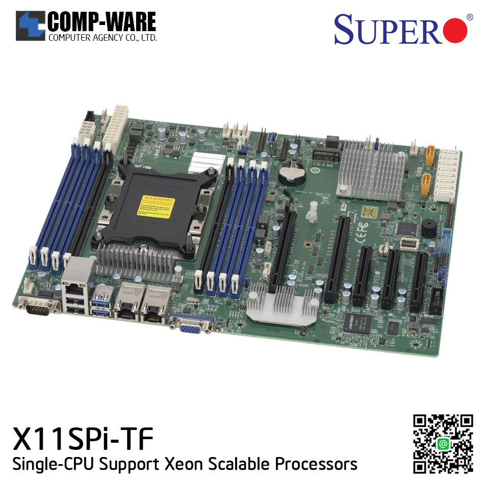 Supermicro X11SPI-TF Intel C622 Chipset ATX Motherboard Single-CPU Scalable Processors LGA3647