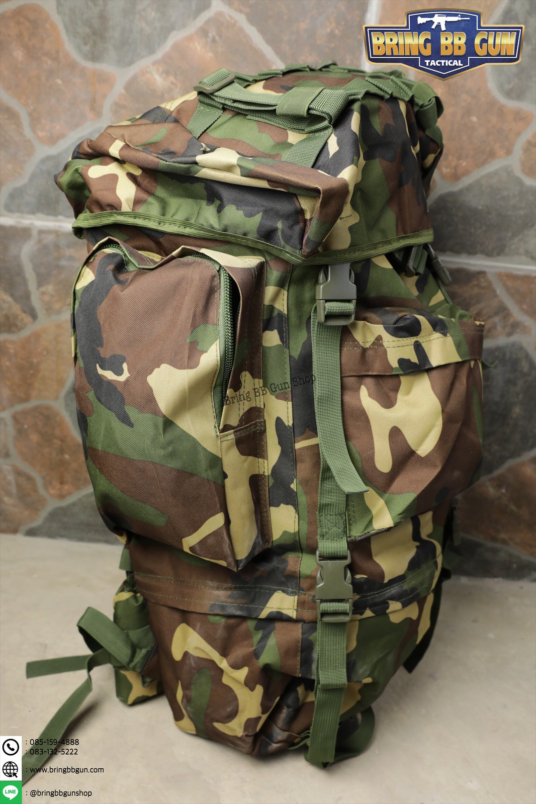 กระเป๋าเป้ รุ่นโครงเหล็ก