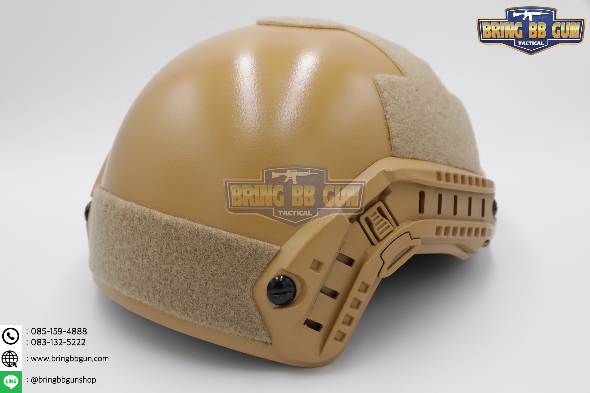 หมวก Fast (หมวกฟาส) (Fast Helmet MH type) รุ่น Strandard Version No holes