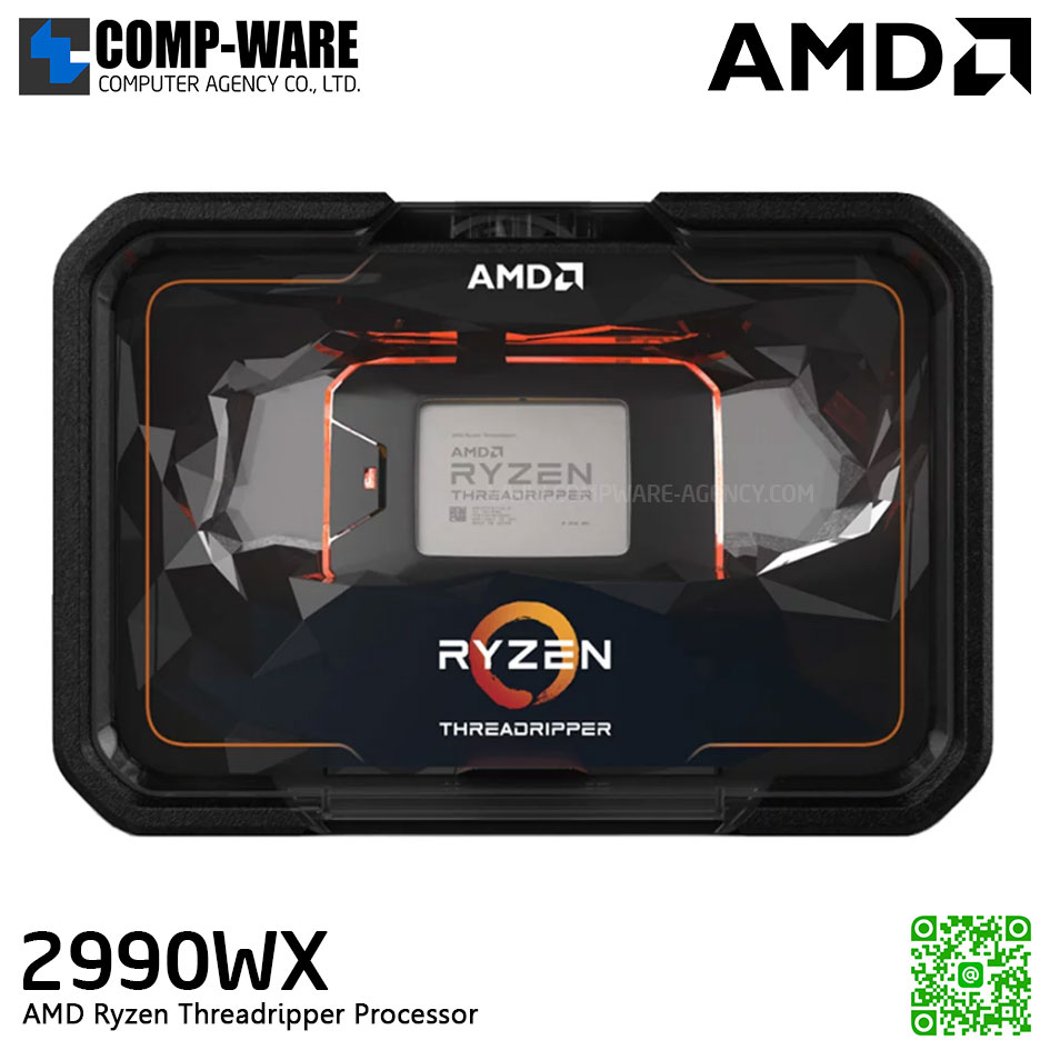 AMD Ryzen Threadripper 2990WX Processor (3.00GHz ,32C/64T, 80MB Cache) - YD299XAZAFWOF (No Heatsink)