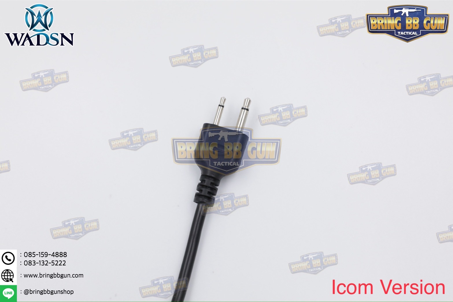 สาย PTT ทรง Ops-Core RAC ยี่ห้อ WADSN (สาย Push to Talk) (สาย PTT ทรง RAC)