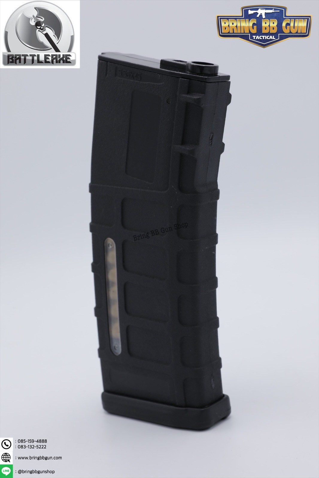 แม็กกาซีน M4 ยี่ห้อ Battle Axe แบบstand ❌ไม่ต้องปั่น❌มี4ทรงให้เลือก ทรง P-mag / ทรง EPM / ทรง 002 / ทรง IMI Lancer