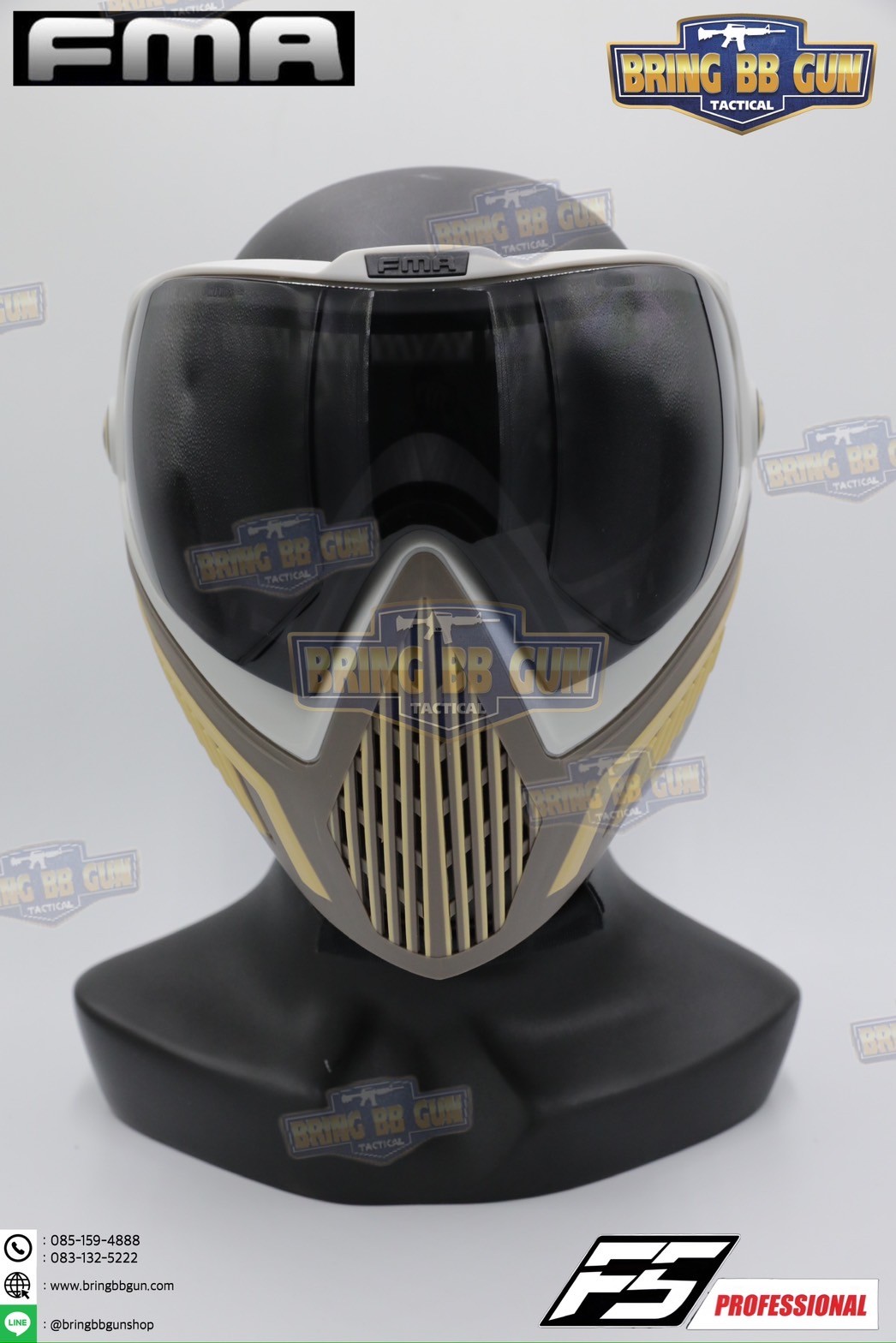 หน้ากาก F5 ยี่ห้อ FMA (FMA F5 STORM GOGGLE MASK) (F5 Professional) (Storm Goggle Mask)