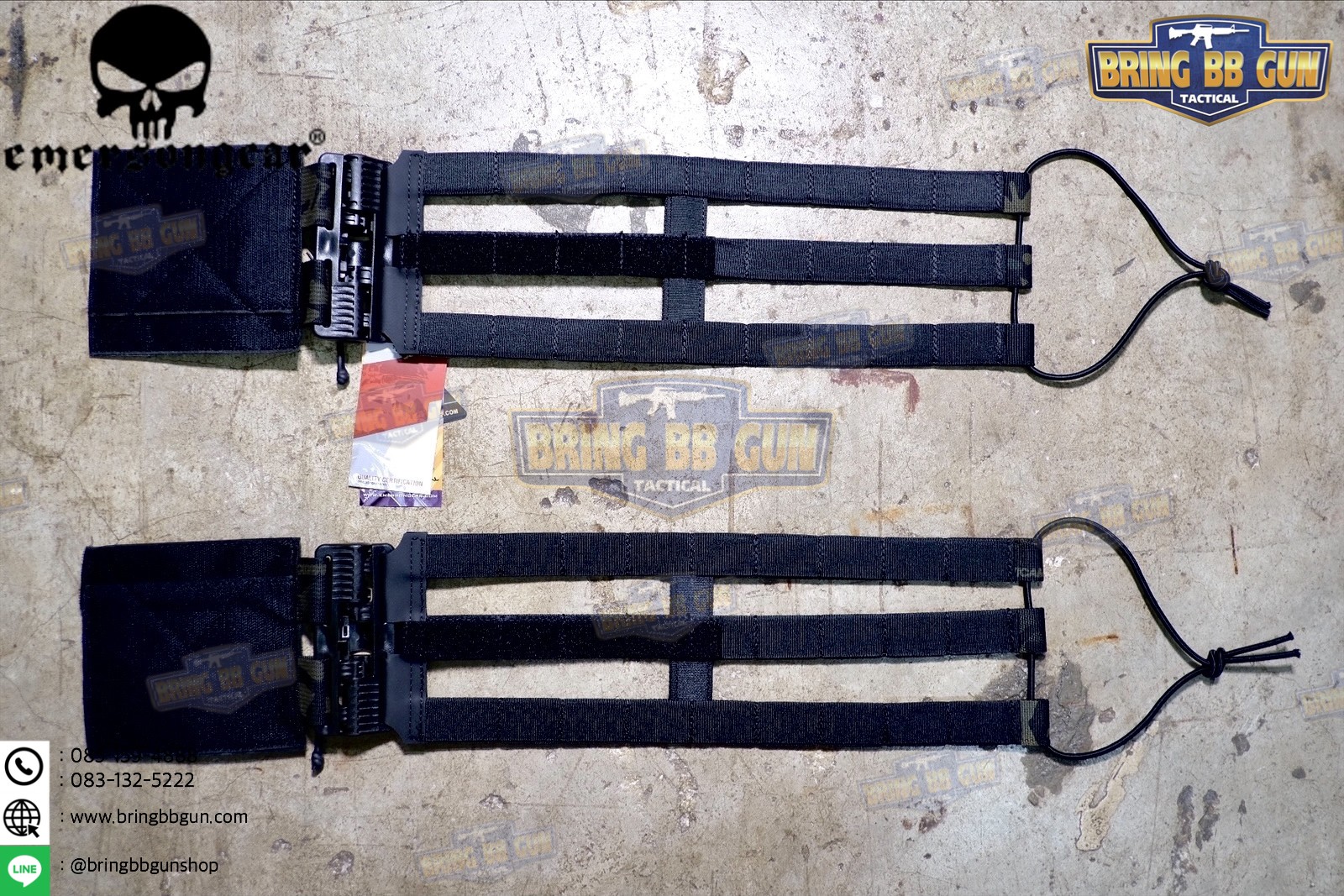 ชุดเซ็ตปลดเสื้อเกราะไว (ชุดสายโอบ-ปลดไว) ยี่ห้อ Emerson (Vest single point quick release Mesh Cummerbund) (Quick Release Cummerbund Set)