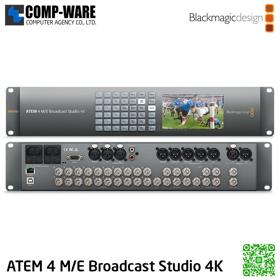 ATEM 4 M/E Broadcast Studio 4K - Blackmagic Design