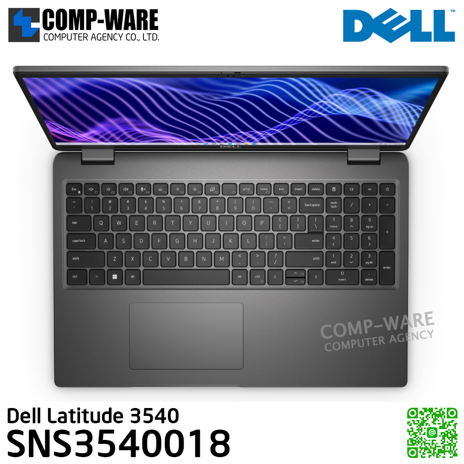 Dell Latitude 3540 (SNS3540018) - Intel Core i7-1355U / 16GB (1x16GB) DDR4 / 512GB SSD M.2 / Intel UHD Graphics / 15.6", FHD 1920x1080, 60Hz / Windows 11 Pro / 3Yr Pro Support