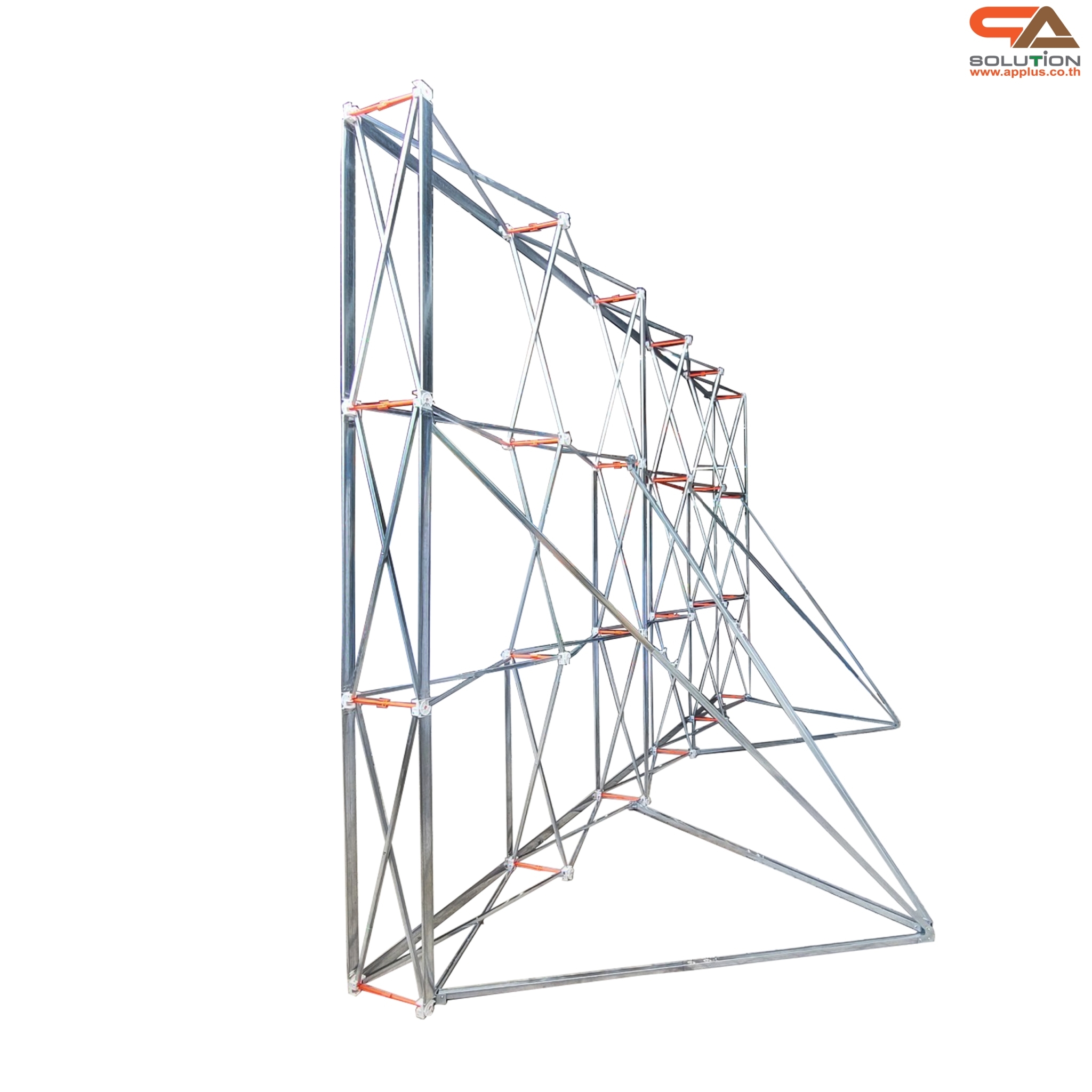 VINYL BACKDROP OUTDOOR แบคดรอบไวนิล ขนาด (W)400-600 x (H)200-300 cm. โครงอะลูมิเนียมพร้อมขาค้ำยัน ถอดประกอบได้ เหมาะกับงานภายนอกอาคาร