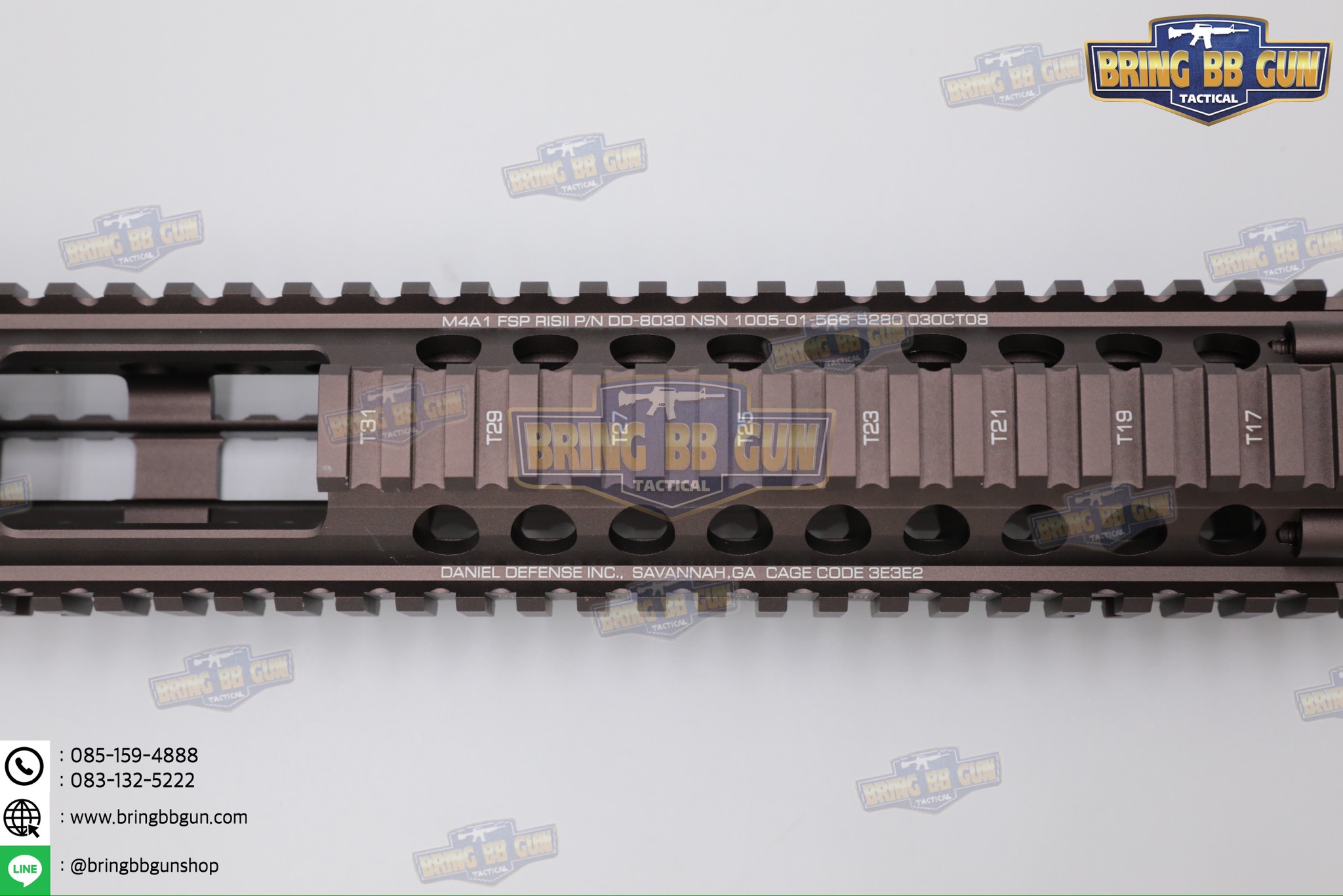 ชุดหน้า ยี่ห้อ Daniel Defense MK18 FSP RIS II รุ่นความยาว 12.5" ระบบราง Picatinny (ราง20mm.) (M4A1 FSP RAIL INTERFACE SYSTEM) (RIS II) (Front Sight Post) (FSP)