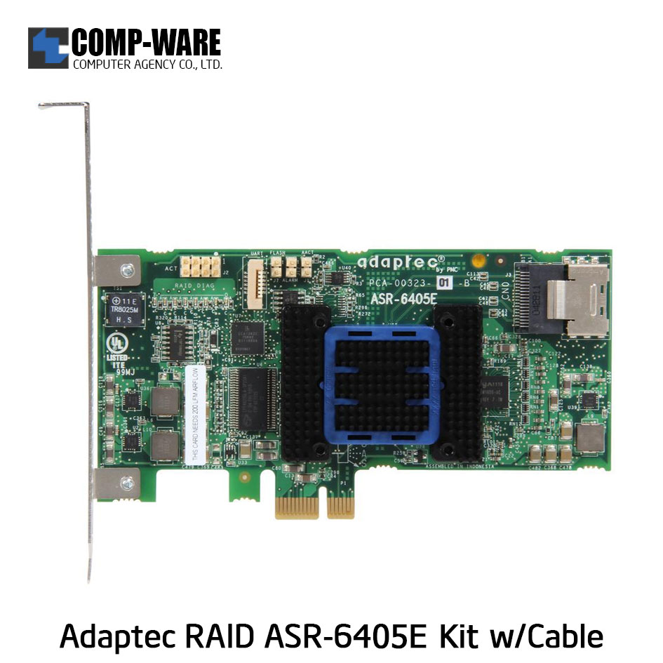 Microsemi Raid Controller 2271700-R (4-Port Internal,) PCIe ASR-6405E Kit