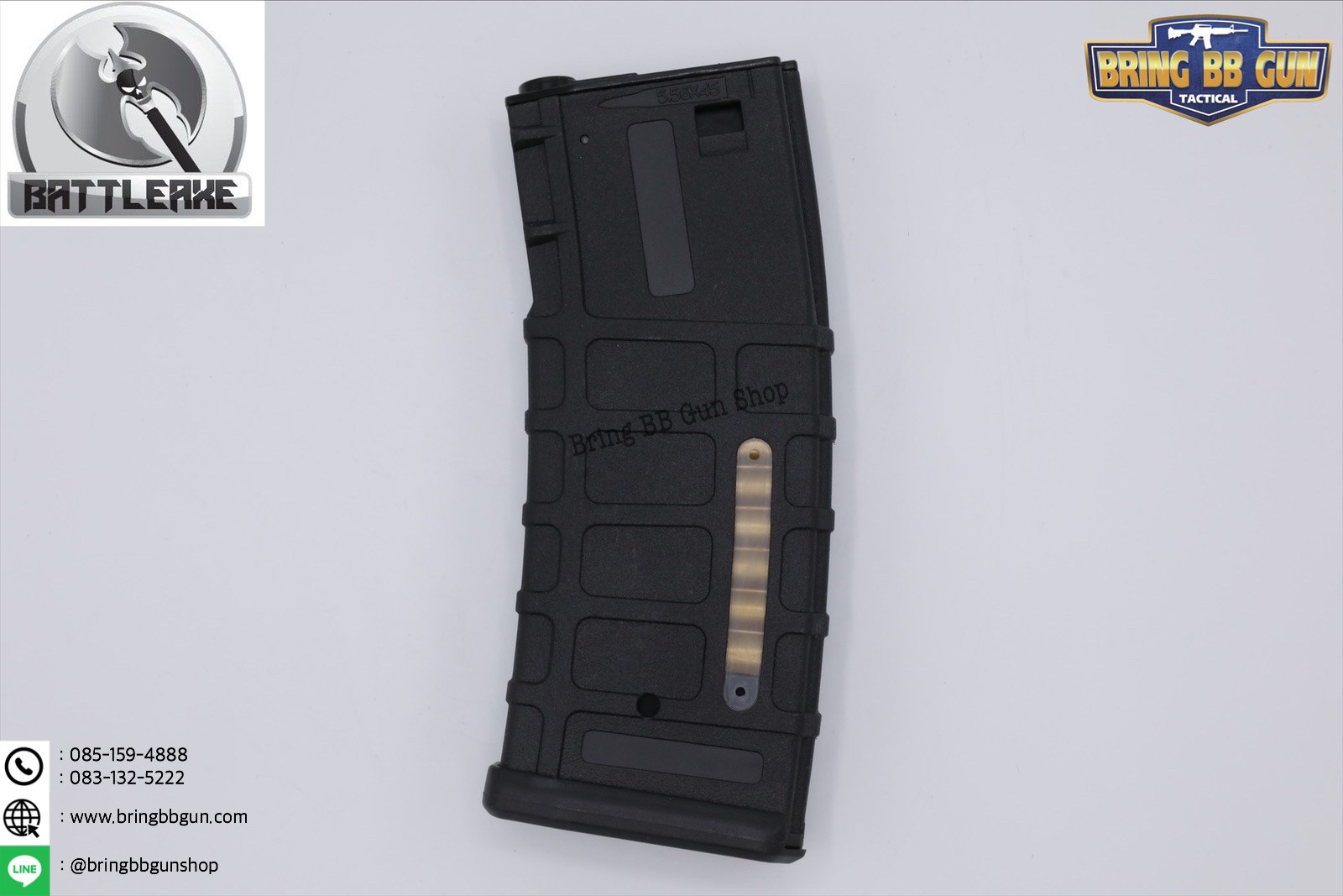 แม็กกาซีน M4 ยี่ห้อ Battle Axe แบบstand ❌ไม่ต้องปั่น❌มี4ทรงให้เลือก ทรง P-mag / ทรง EPM / ทรง 002 / ทรง IMI Lancer