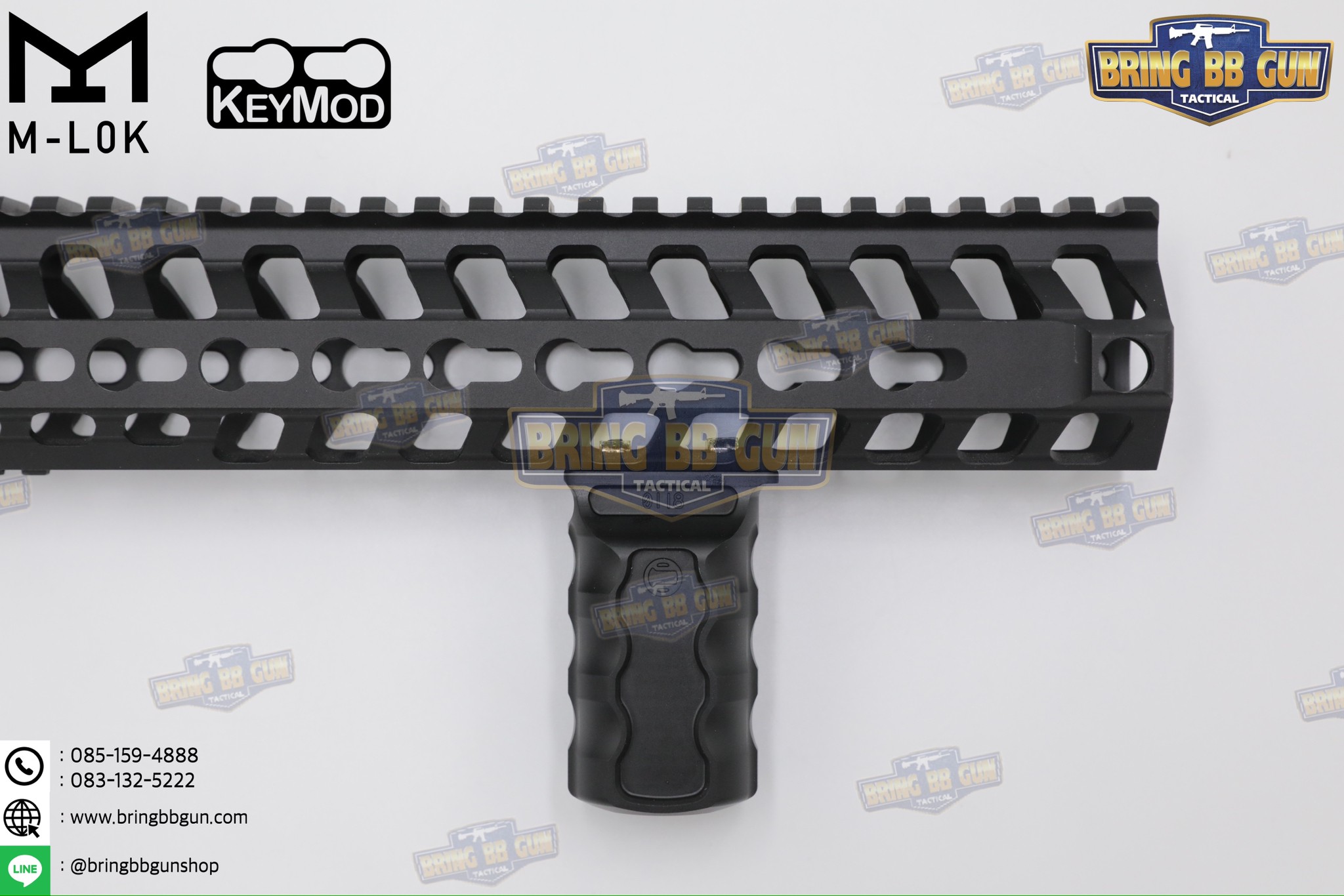 กริ๊ปมือหน้าทรง Railscales รุ่น RSB (RSB Vertical Grip) (กริ๊ปมือ Railscales RSB Vertical Foregrip) (ใช้ได้กับชุดหน้าระบบราง M-Lok และ ระบบราง Keymod เท่านั้น)