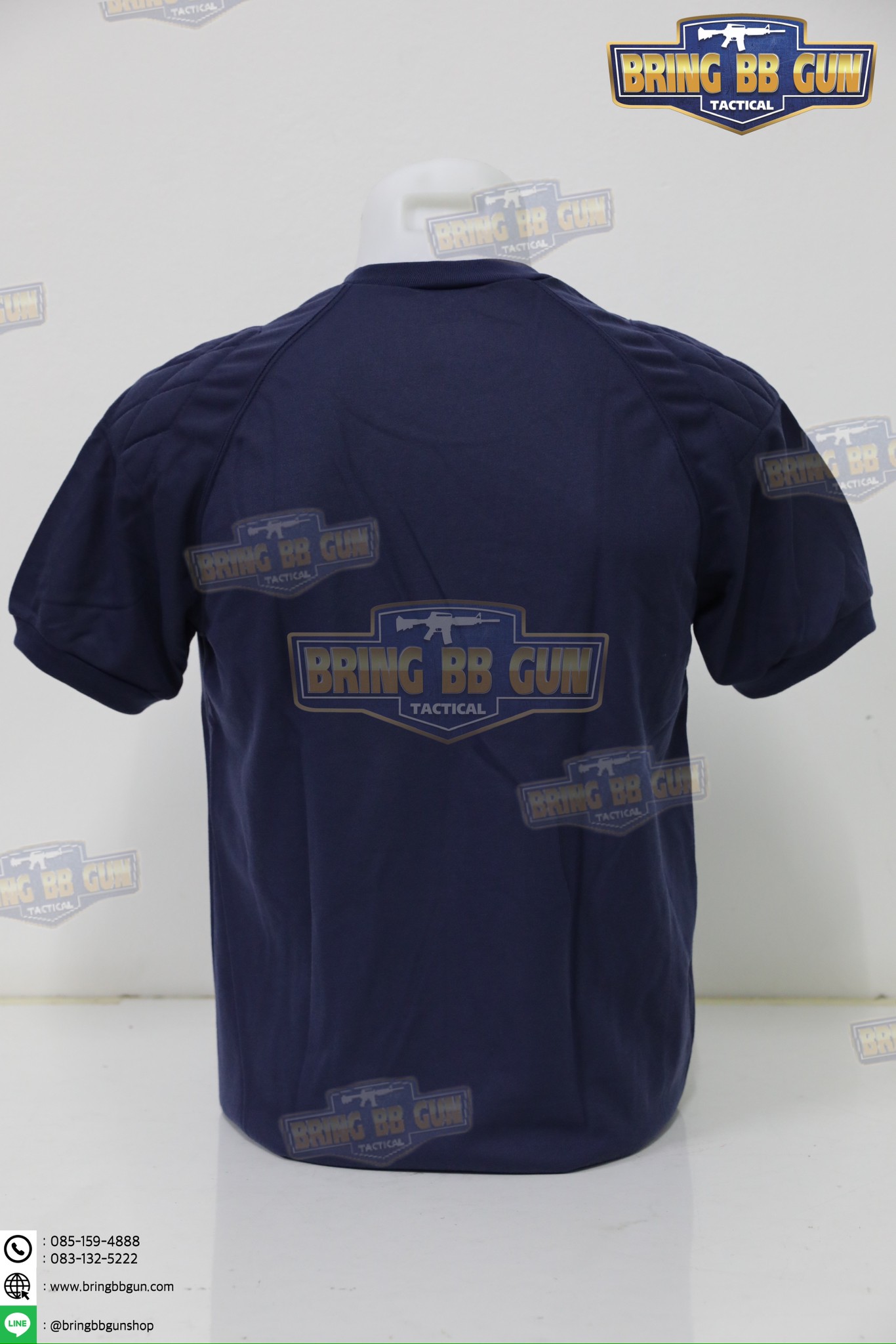 เสื้อยืดรองบ่า บุไหล่ (ผ้า TC)