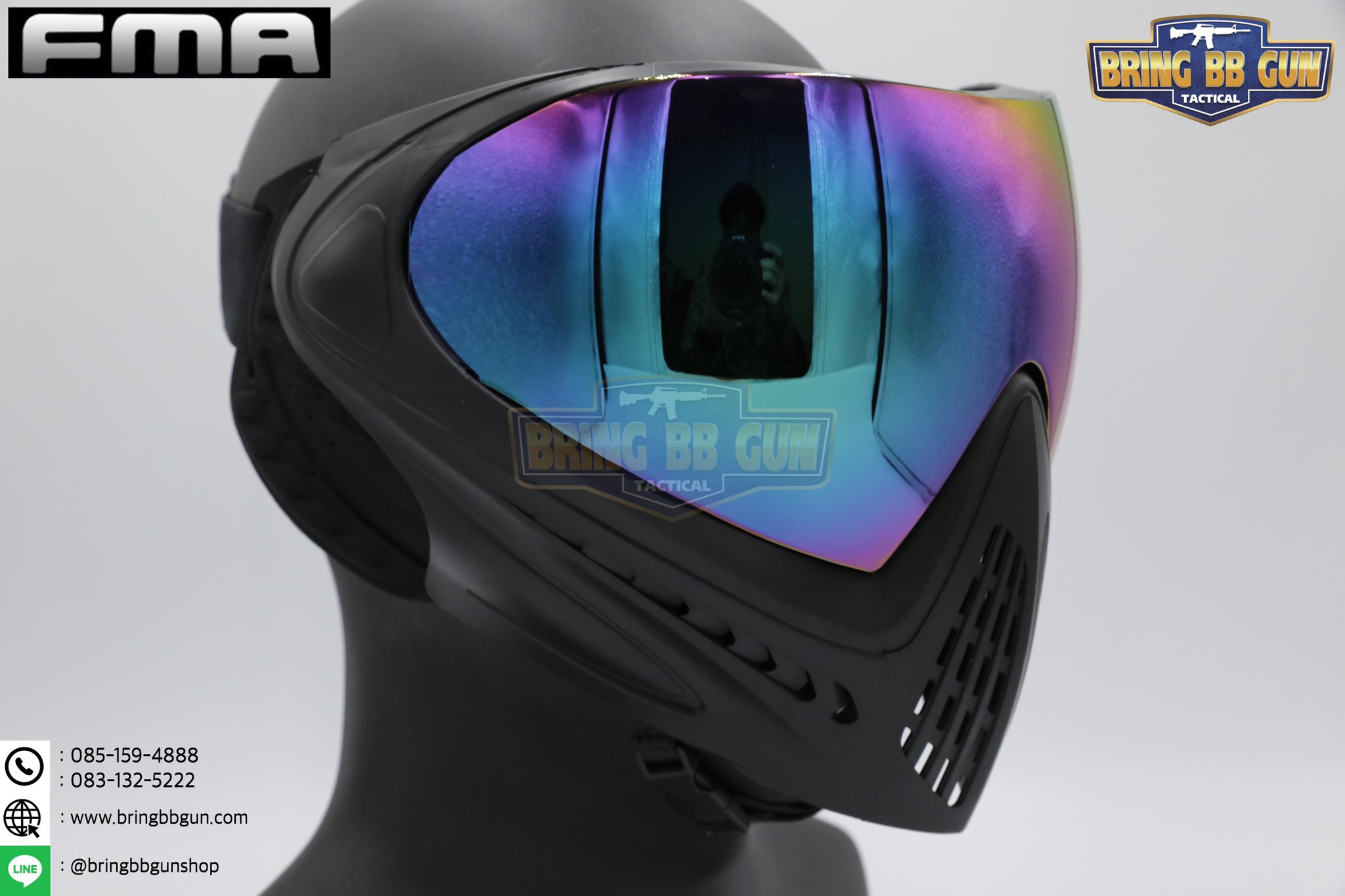 หน้ากาก F1 ยี่ห้อ FMA รุ่น เลนส์ 1 ชั้น